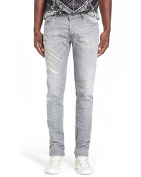Just Cavalli Tiger Clawed Distressed Jeans