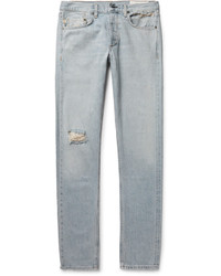 rag & bone Two Slim Fit Distressed Selvedge Denim Jeans