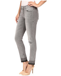 Mavi Jeans Adriana Ankle In Grey Destructed Vintage