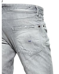 DSquared 18cm Slim Fit Washed Stretch Denim Jeans
