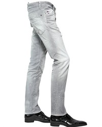 DSquared 18cm Slim Fit Washed Stretch Denim Jeans