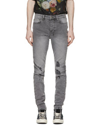 Ksubi Grey Distressed Chitch Jeans
