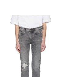 Acne Studios Grey Patched Up Jeans