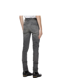 Amiri Grey Slit Knee Jeans