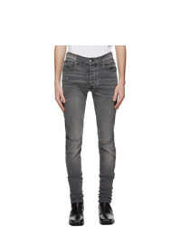 Amiri Grey Slit Knee Jeans