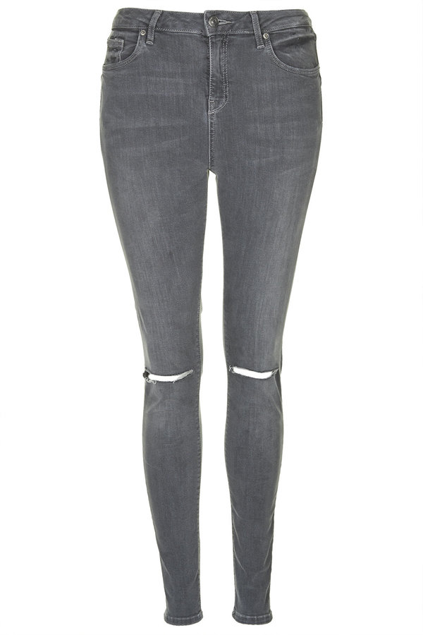 Moto Grey Jeans, $75 | | Lookastic