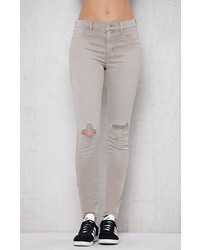 Pacsun Pewter Ripped Jeggings