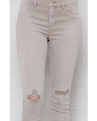 Pacsun Pewter Ripped Jeggings