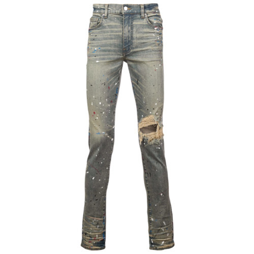 Wonderbaarlijk Amiri Paint Splatter Distressed Skinny Jeans, $786 | farfetch.com BS-38