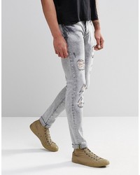Sixth June Skinny Jeans With Distressing