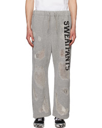 Grey Ripped Sweatpants