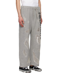 Doublet Gray Ripped Off Lounge Pants