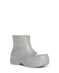 Grey Rubber Chelsea Boots