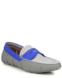 Swims Rubber Mesh Penny Loafers