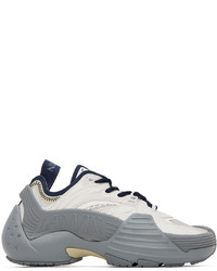 Lanvin Gray Navy Flash X Sneakers