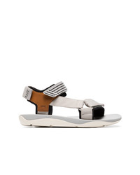 Camper Lab X Dust Magazine Grey And Brown Rubber Sandals