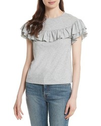 Rebecca Taylor Vintage Ruffle Jersey Top