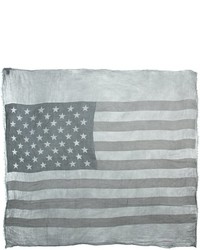 John Varvatos American Flag Print Scarf