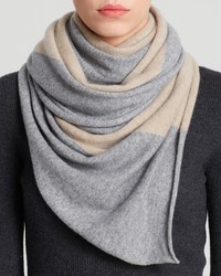 Bloomingdale's C By Angelina Cashmere Two Tone Scarf