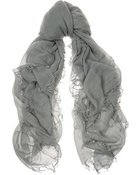 Chan Luu Cashmere And Silk Blend Scarf Gray