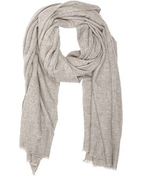 Denis Colomb Cashmere Scarf Grey