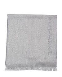 Emporio Armani Wool Knit Two Face Scarf