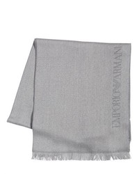 Emporio Armani Wool Knit Two Face Scarf