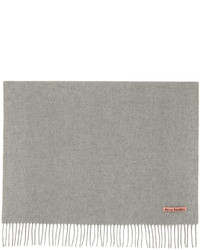 Acne Studios Grey Wool Oversized Scarf