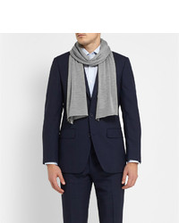 John Smedley Helden Knitted Cashmere And Silk Blend Scarf