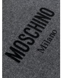 Moschino Logo Print Fringed Scarf