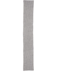 Portolano Melange Two Tone Knit Scarf Ivorylight Gray