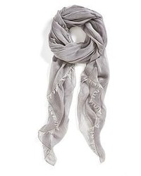 Nordstrom Woven Scarf Grey Meteor Combo One Size One Size