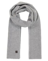 AllSaints Rib Mix Scarf In Grey Marled At Nordstrom