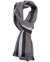 Gucci Scarf 37 X 180 Cm Wool And Silk Scarf With Web Pattern And Monogram