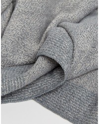 Esprit Scarf With Two Tone Knit In Gray
