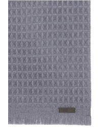 Armani Collezioni Textured Check Wool Scarf