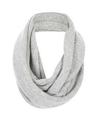 Topshop Rolled Edge Infinity Scarf Grey One Size One Size