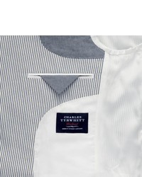 Charles Tyrwhitt Blue And White Stripe Seersucker Slim Fit Jacket