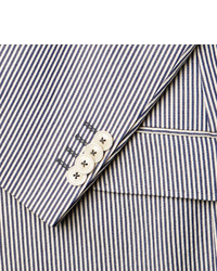 Etro Striped Cotton Seersucker Blazer