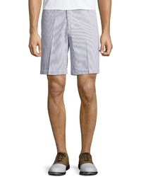 Peter Millar Seersucker Cotton Shorts Gray