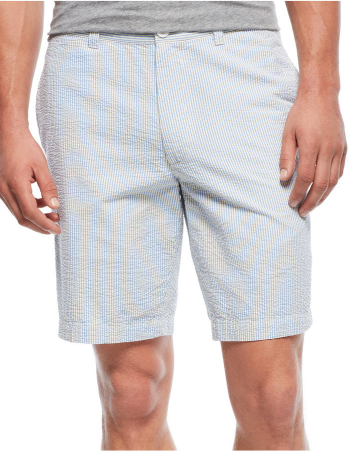 Club Room Striped Seersucker Shorts, $46 | Macy's | Lookastic