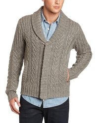 7 For All Mankind Cable Shawl Cardigan
