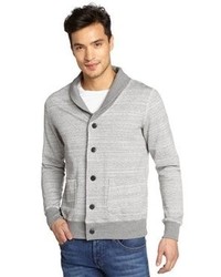 Second Sunday Gray Marled Cotton Blend Jersey Bailey Cardigan