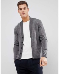 Selected Homme Knitted Merino Blend Shawl Cardigan