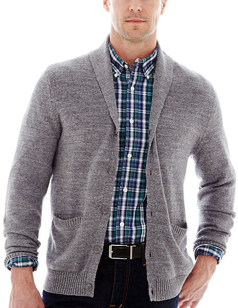 jcpenney St Johns Bay Shawl Collar Cardigan, $60 | jcpenney | Lookastic