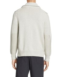 rag & bone Timothy Shawl Cardigan Light Grey Melange