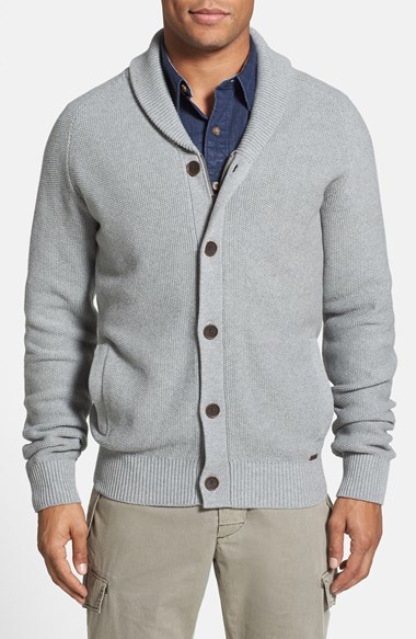 Timberland Winhall River Regular Fit Button And Zip Shawl Collar ...