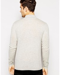 Asos Brand Merino Shawl Neck Sweater