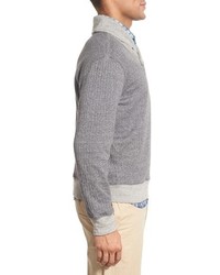 Faherty Cotton Jersey Shawl Collar Sweater