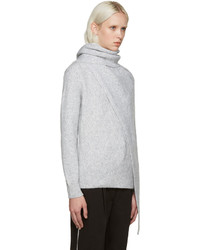 Kenzo Grey Shawl Sweater